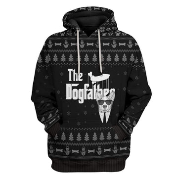 Ugly The DogFather Corgi Christmas Custom T-Shirts Hoodies Apparel DG-DT0612196 3D Custom Fleece Hoodies Hoodie S 