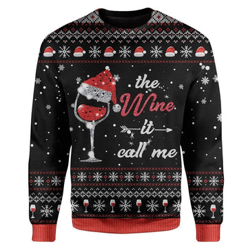 Gearhumans Ugly The Wine It Calls Me Custom Sweater Apparel