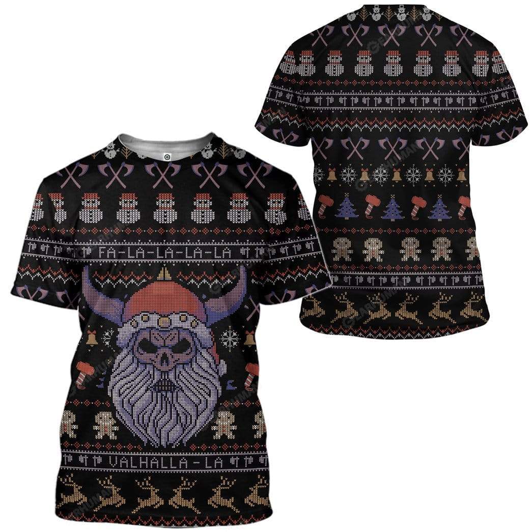 Ugly Viking Christmas Hoodie T-Shirts Apparel VK-AT0212196 3D Custom Fleece Hoodies 