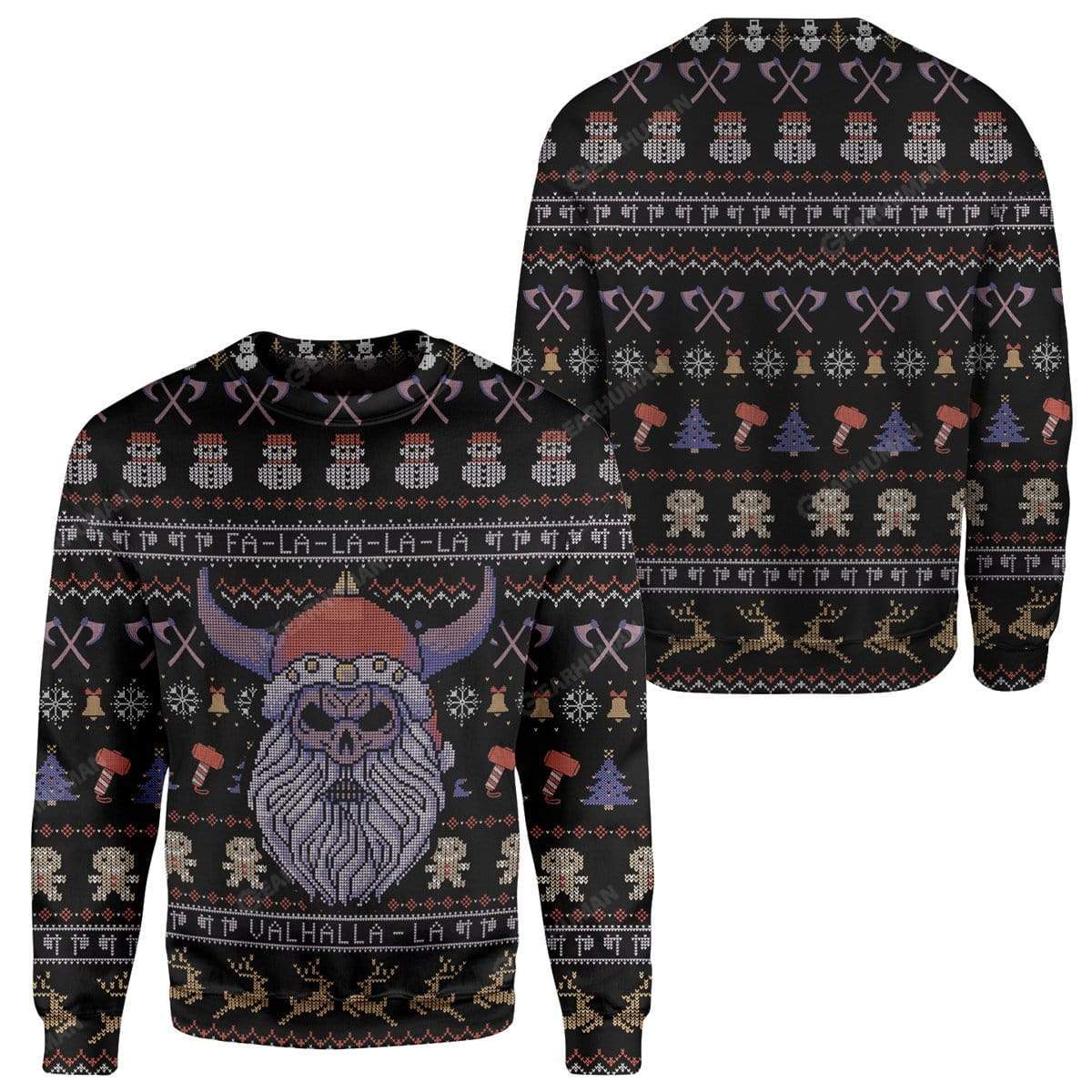 Ugly Viking Christmas Hoodie T-Shirts Apparel VK-AT0212196 3D Custom Fleece Hoodies 