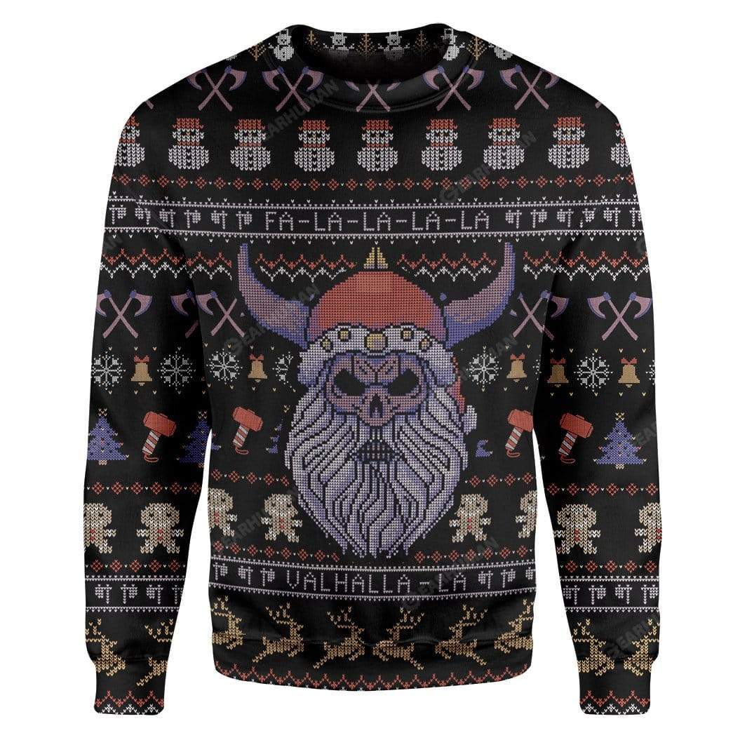 Ugly Viking Christmas Hoodie T-Shirts Apparel VK-AT0212196 3D Custom Fleece Hoodies Long Sleeve S 