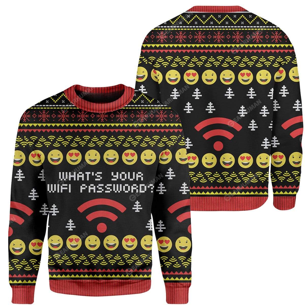 Ugly What's Your Wifi Password Custom Sweater Apparel HD-TA21111920 Ugly Christmas Sweater 