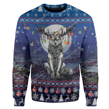 Gearhumans Ugly Wolf Custom Sweater Apparel