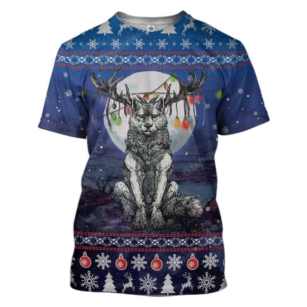 Ugly Wolf Custom T-shirt - Hoodies Apparel HD-TA15111918 3D Custom Fleece Hoodies T-Shirt S 