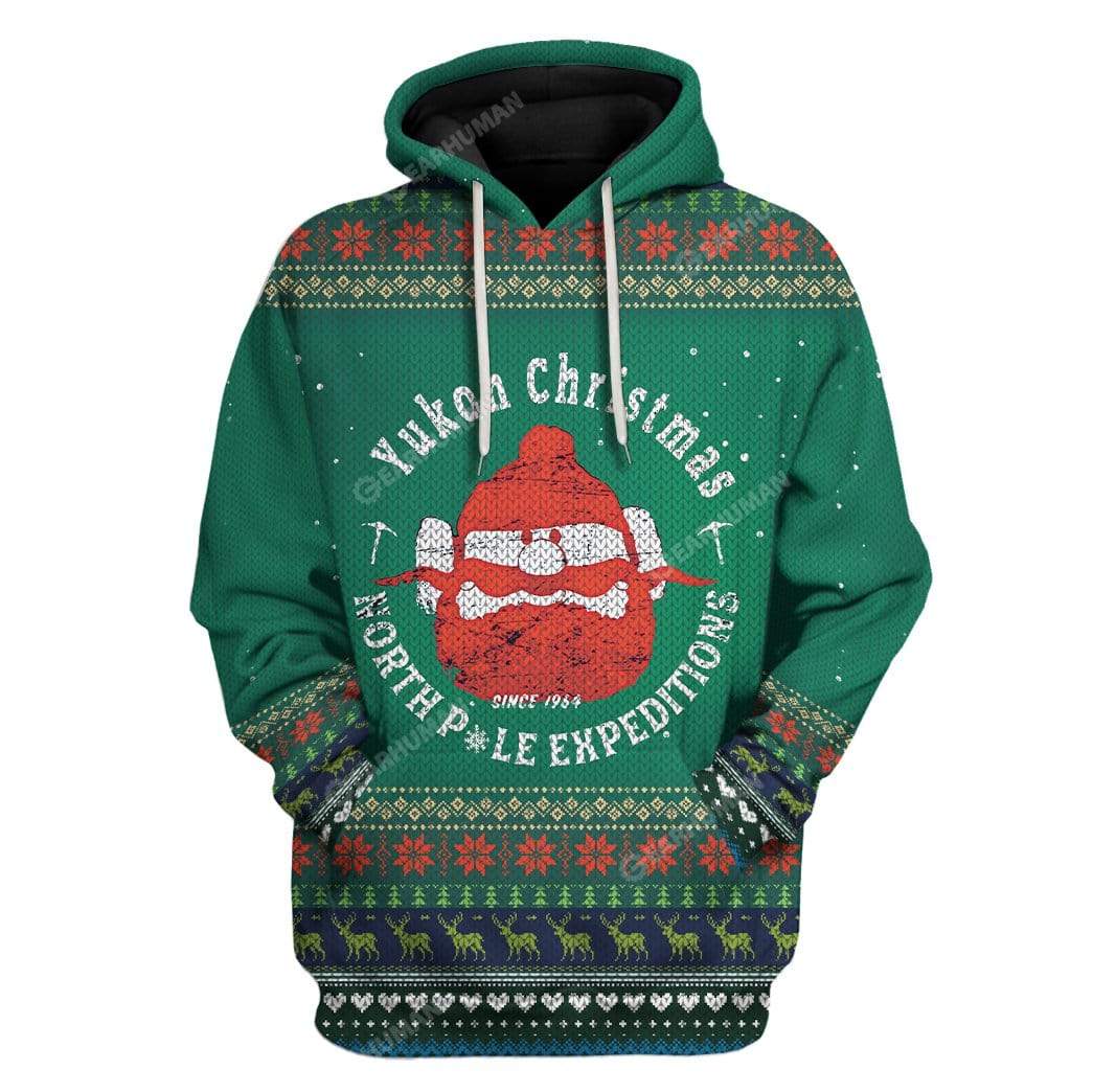 Ugly Yukon Christmas Custom T-shirt - Hoodies Apparel HD-TA12111903 3D Custom Fleece Hoodies Hoodie S 