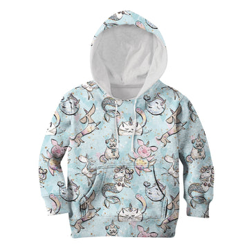 Unicorn Pets Custom Hoodies T-shirt Apparel HD-PET1103427K kid 3D apparel Kid Hoodie S/6-8 