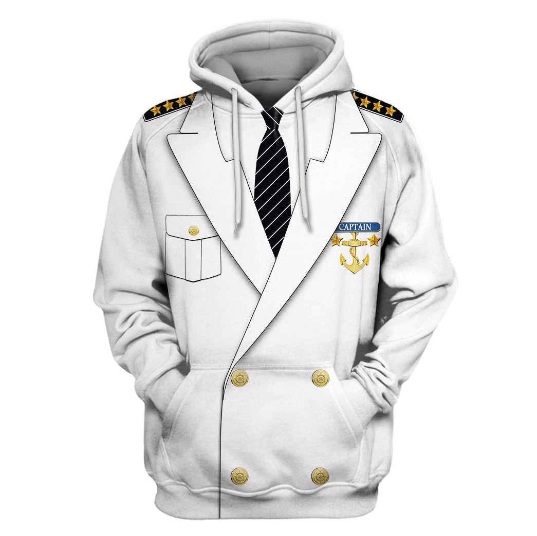 Uniform Of Captain Custom T-shirt - Hoodies Apparel HD-JOB110102 3D Custom Fleece Hoodies Hoodie S 