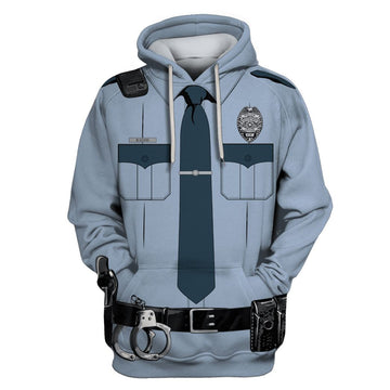 Uniform Of Police Custom T-shirt - Hoodies Apparel HD-JOB110101 3D Custom Fleece Hoodies Hoodie S 