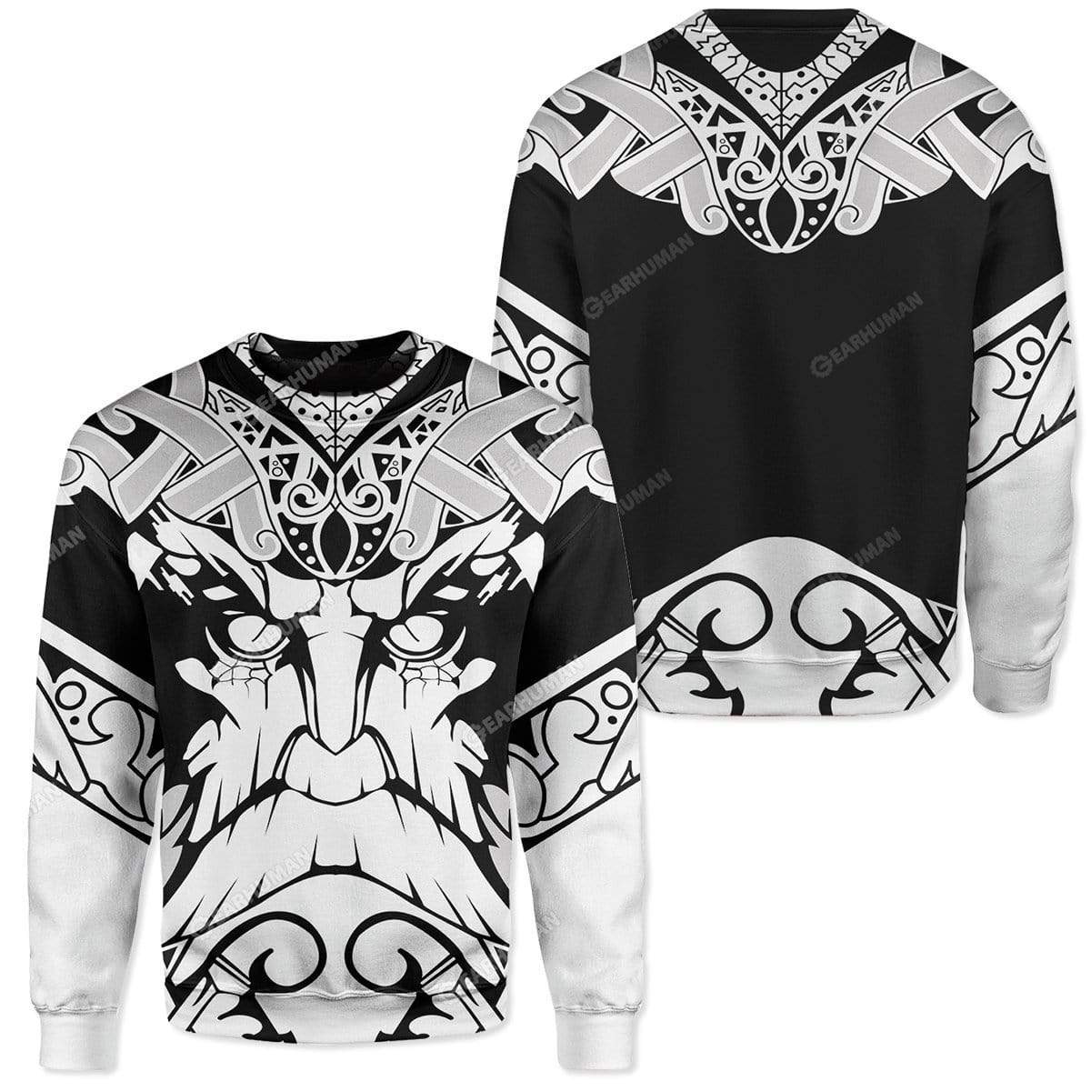 Viking T-Shirts Hoodies Apparel VK-QM0312191 3D Custom Fleece Hoodies 