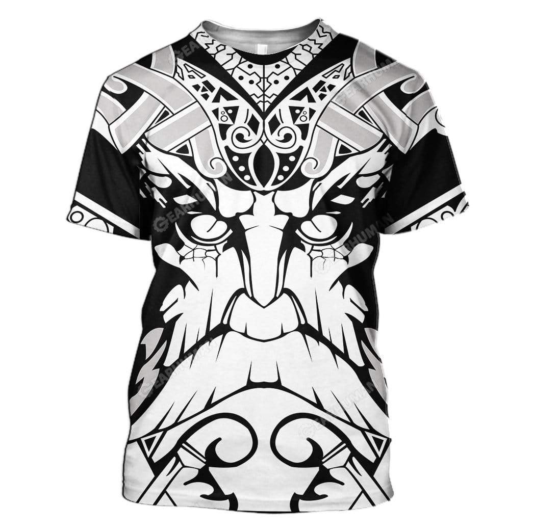 Viking T-Shirts Hoodies Apparel VK-QM0312191 3D Custom Fleece Hoodies T-Shirt S 