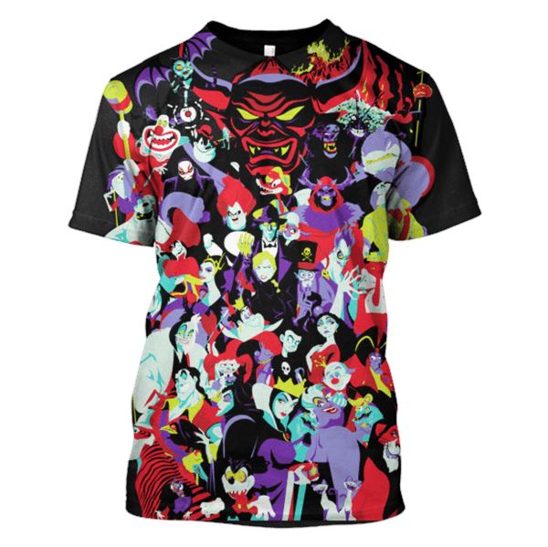 Villains in Disney cartoons Hoodies - T-Shirts Apparel MV110120 3D Custom Fleece Hoodies T-Shirt S 