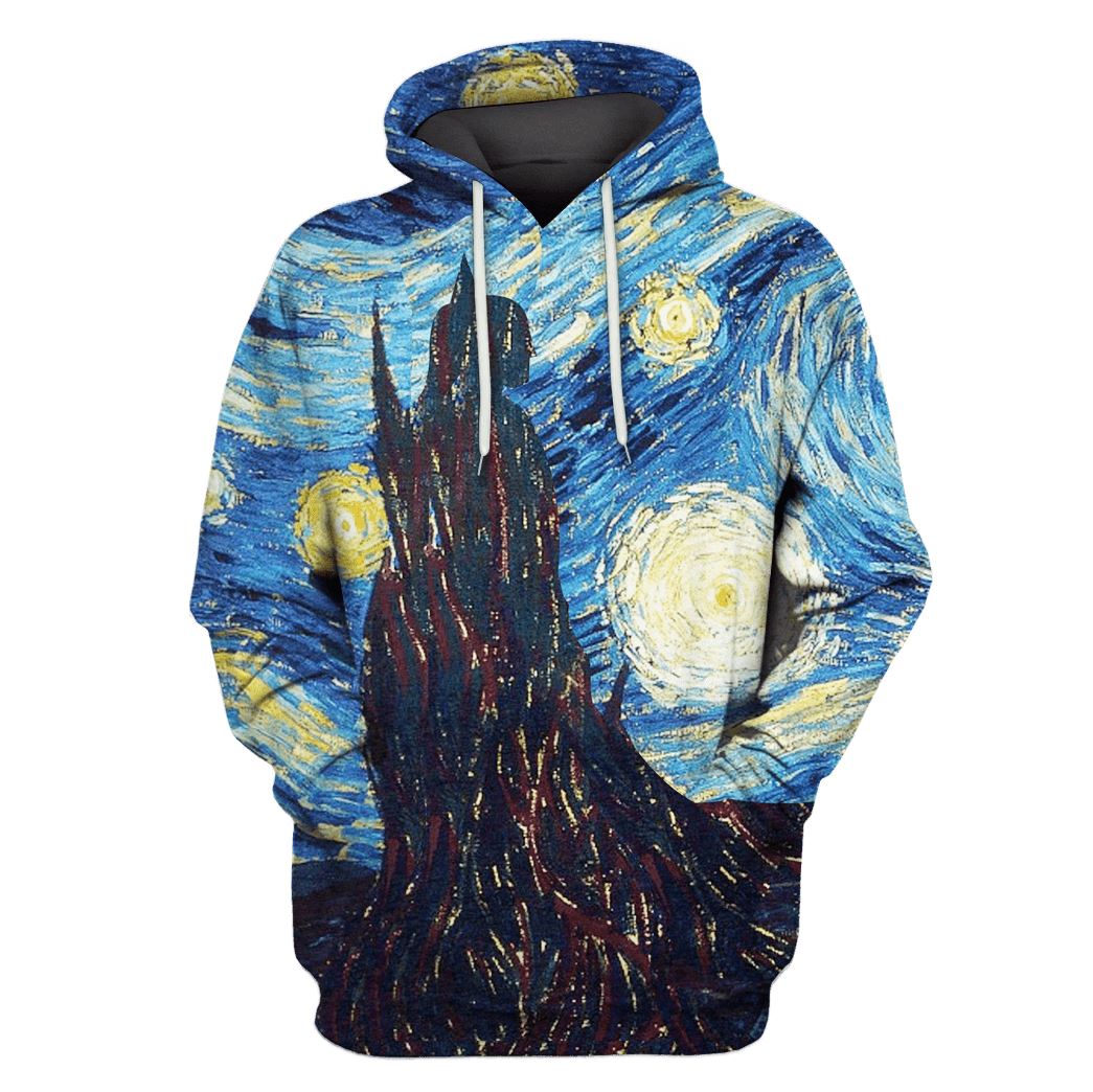 Vincent Van Gogh Starry Night Hoodies - T-Shirts - Zip Hoodies Apparel HT110112 3D Custom Fleece Hoodies Hoodie S 