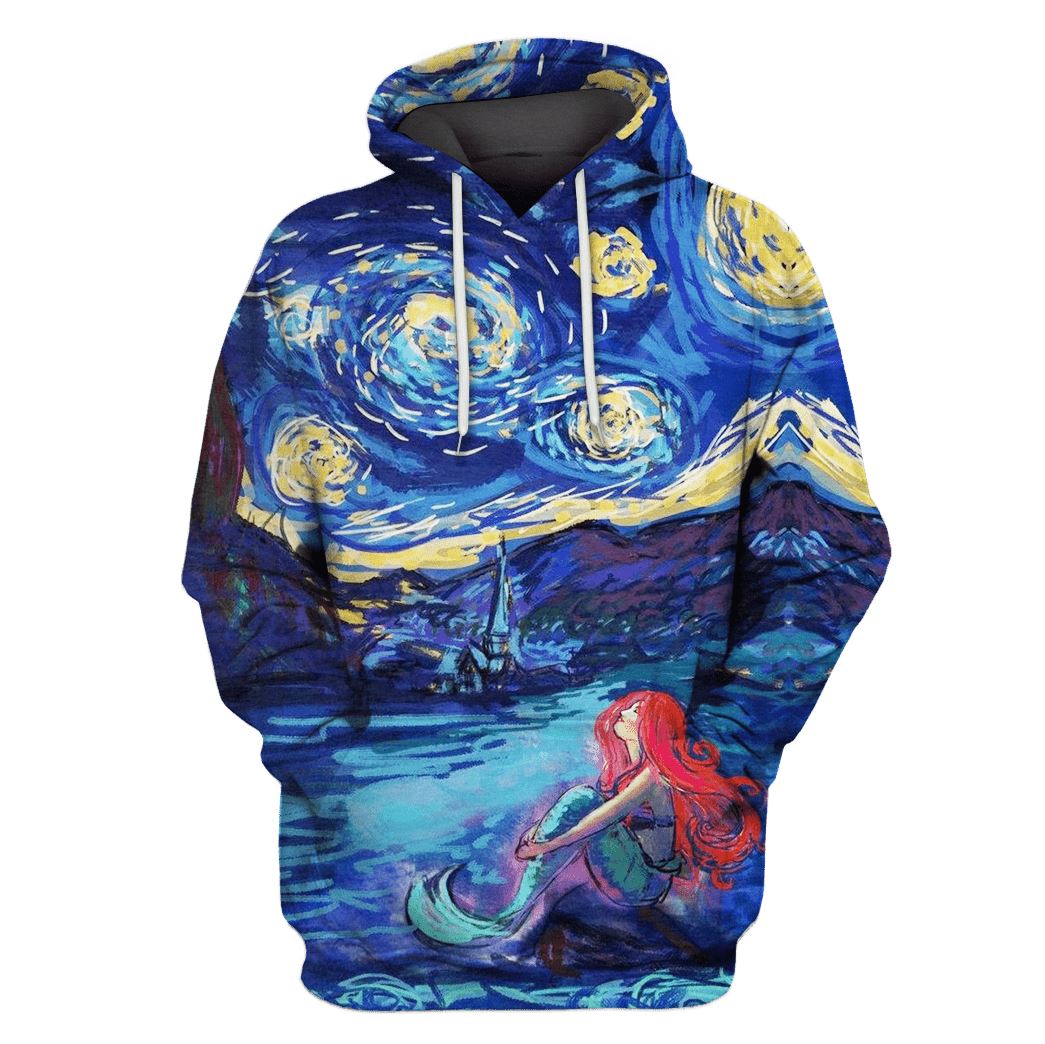 Vincent Van Gogh Starry Night Hoodies - T-Shirts - Zip Hoodies Apparel HT110113 3D Custom Fleece Hoodies Hoodie S 
