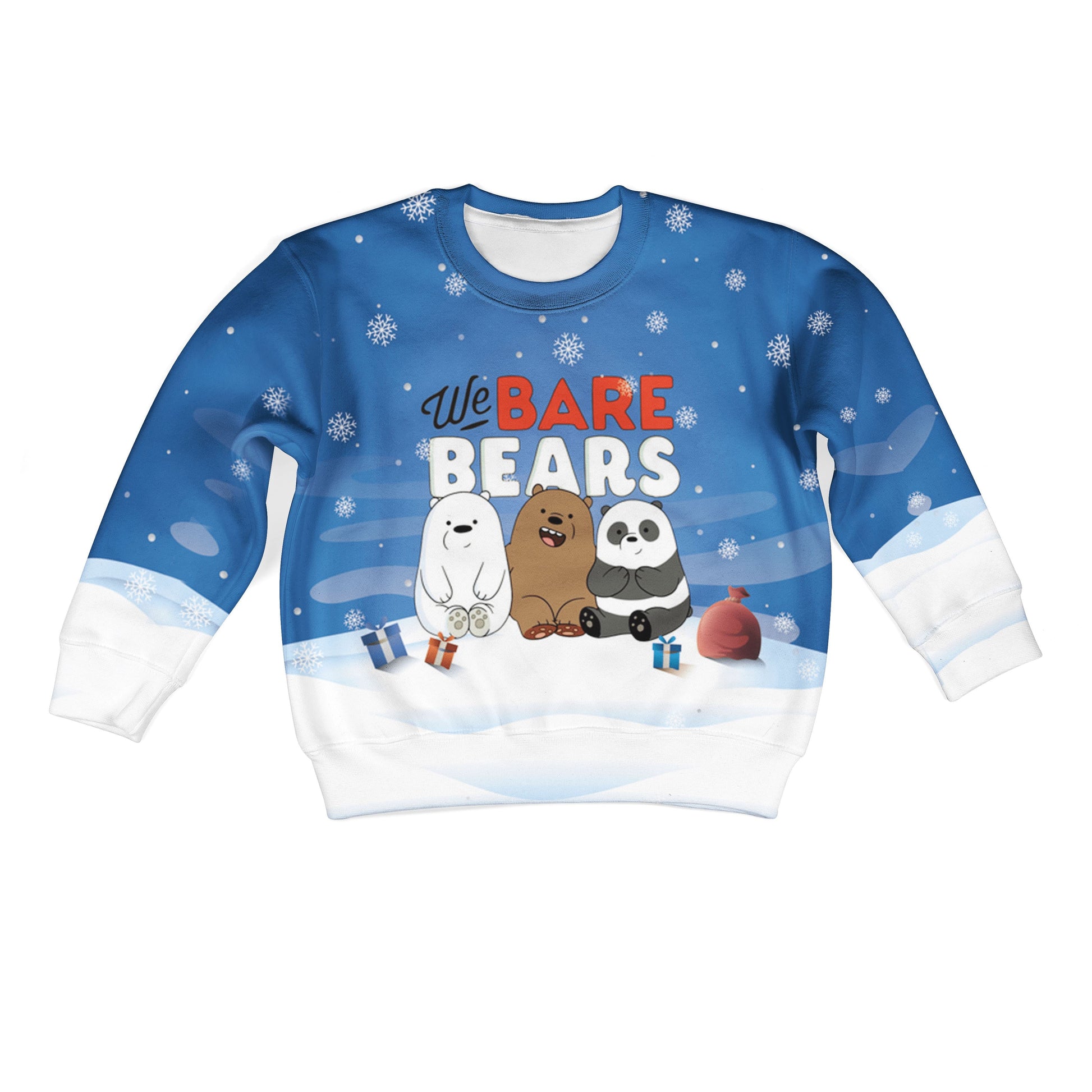 We Bare Bears Custom Hoodies T-shirt Apparel HD-MV110719K kid 3D apparel Kid Sweatshirt S/6-8 