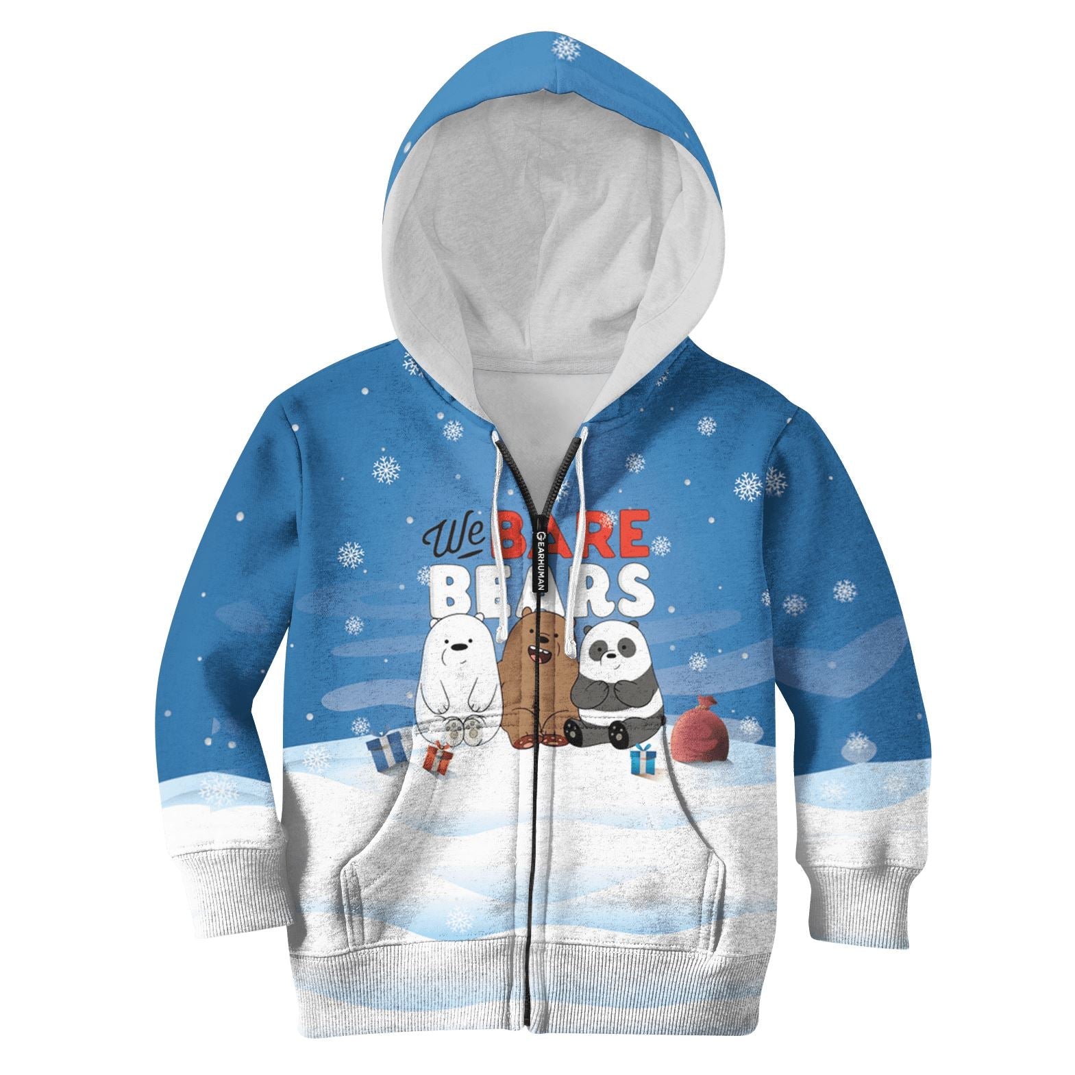 We Bare Bears Custom Hoodies T-shirt Apparel HD-MV110719K kid 3D apparel Kid Zip Hoodie S/6-8 