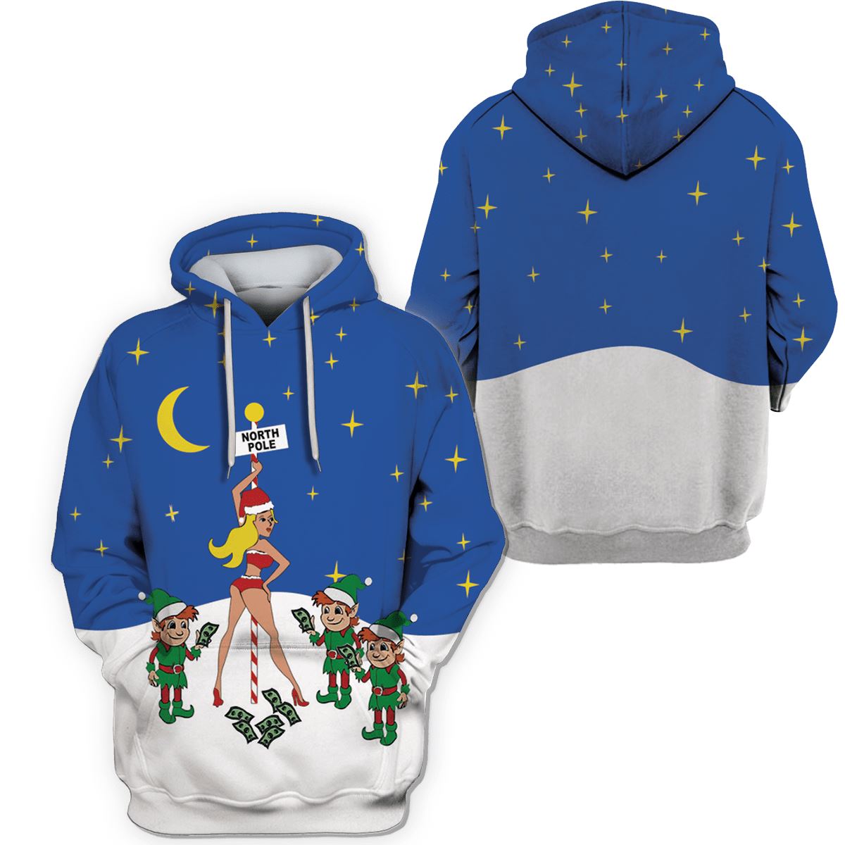 Winter Christmas Custom T-shirt - Hoodies Apparel HD-UGL110203 3D Custom Fleece Hoodies 