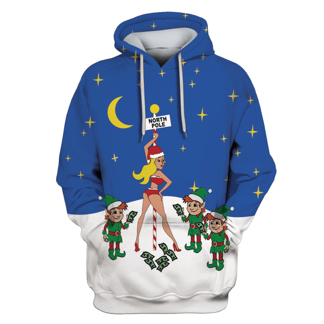 Winter Christmas Custom T-shirt - Hoodies Apparel HD-UGL110203 3D Custom Fleece Hoodies Hoodie S 