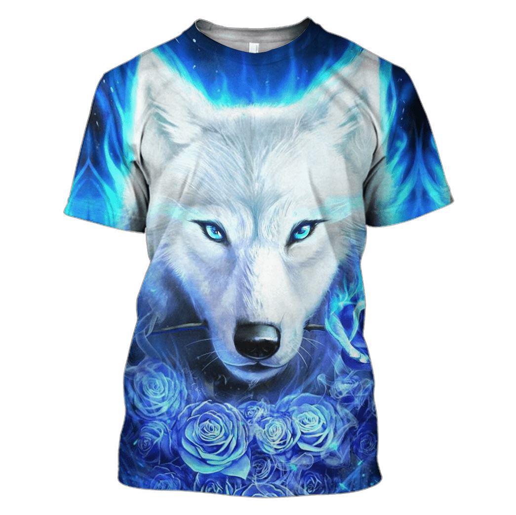 Wolf Hoodies - T-Shirt Apparel WL110109 3D Custom Fleece Hoodies T-Shirt S 