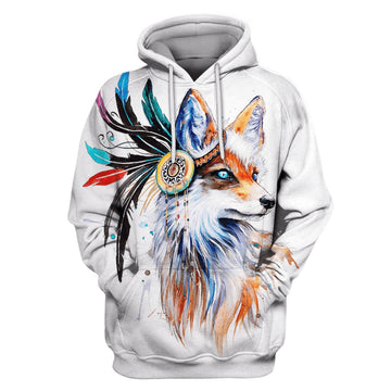 Gearhumans Wolf Hoodies - T-Shirts Apparel