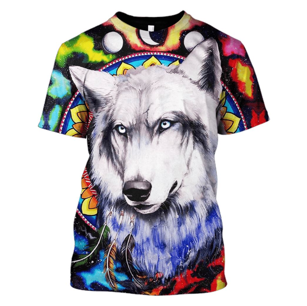 Wolf Hoodies - T-Shirts Apparel WL110116 3D Custom Fleece Hoodies T-Shirt S 