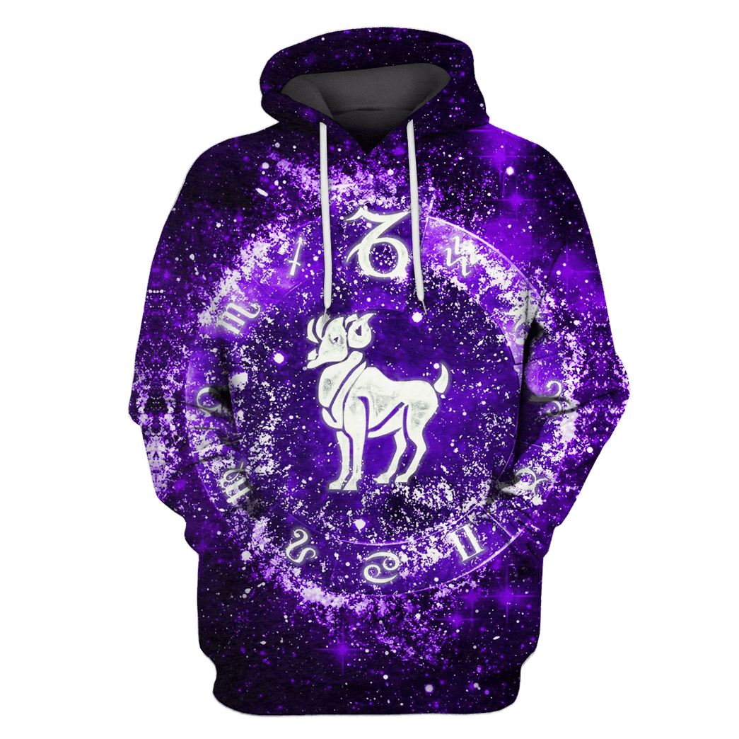 Zodiac Aries Hoodies - T-Shirts Apparel ZOD110113 3D Custom Fleece Hoodies Hoodie S 