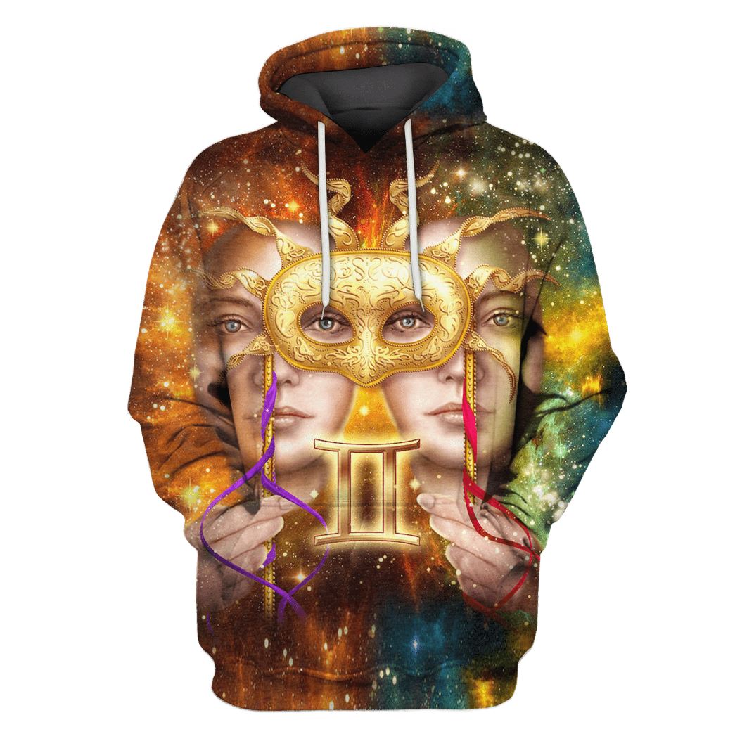 Zodiac Gemini Hoodies - T-Shirts Apparel ZOD110104 3D Custom Fleece Hoodies Hoodie S 