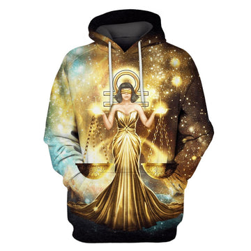 Gearhumans Zodiac Libra Hoodies - T-Shirts Apparel