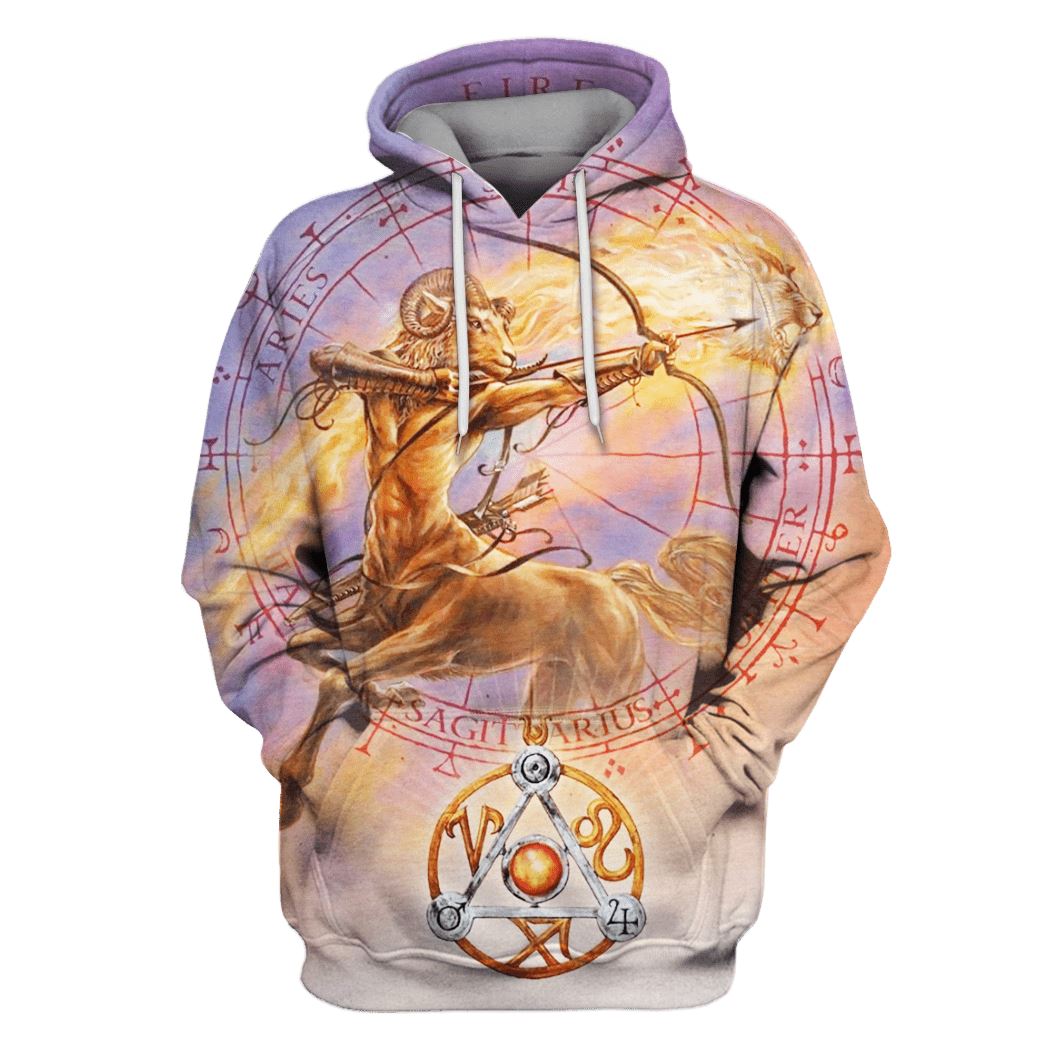 Zodiac Sagittarius Hoodies - T-Shirts Apparel ZOD110107 3D Custom Fleece Hoodies Hoodie S 