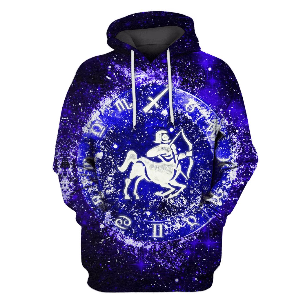 Zodiac Sagittarius Hoodies - T-Shirts Apparel ZOD110111 3D Custom Fleece Hoodies Hoodie S 