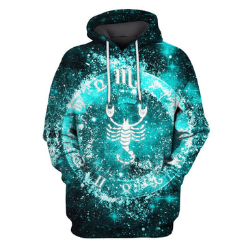 Gearhumans Zodiac Scorpius Hoodies - T-Shirts Apparel