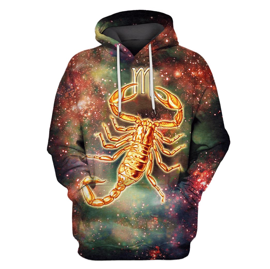 Zodiac Scorpius Hoodies - T-Shirts Apparel ZOD110117 3D Custom Fleece Hoodies Hoodie S 