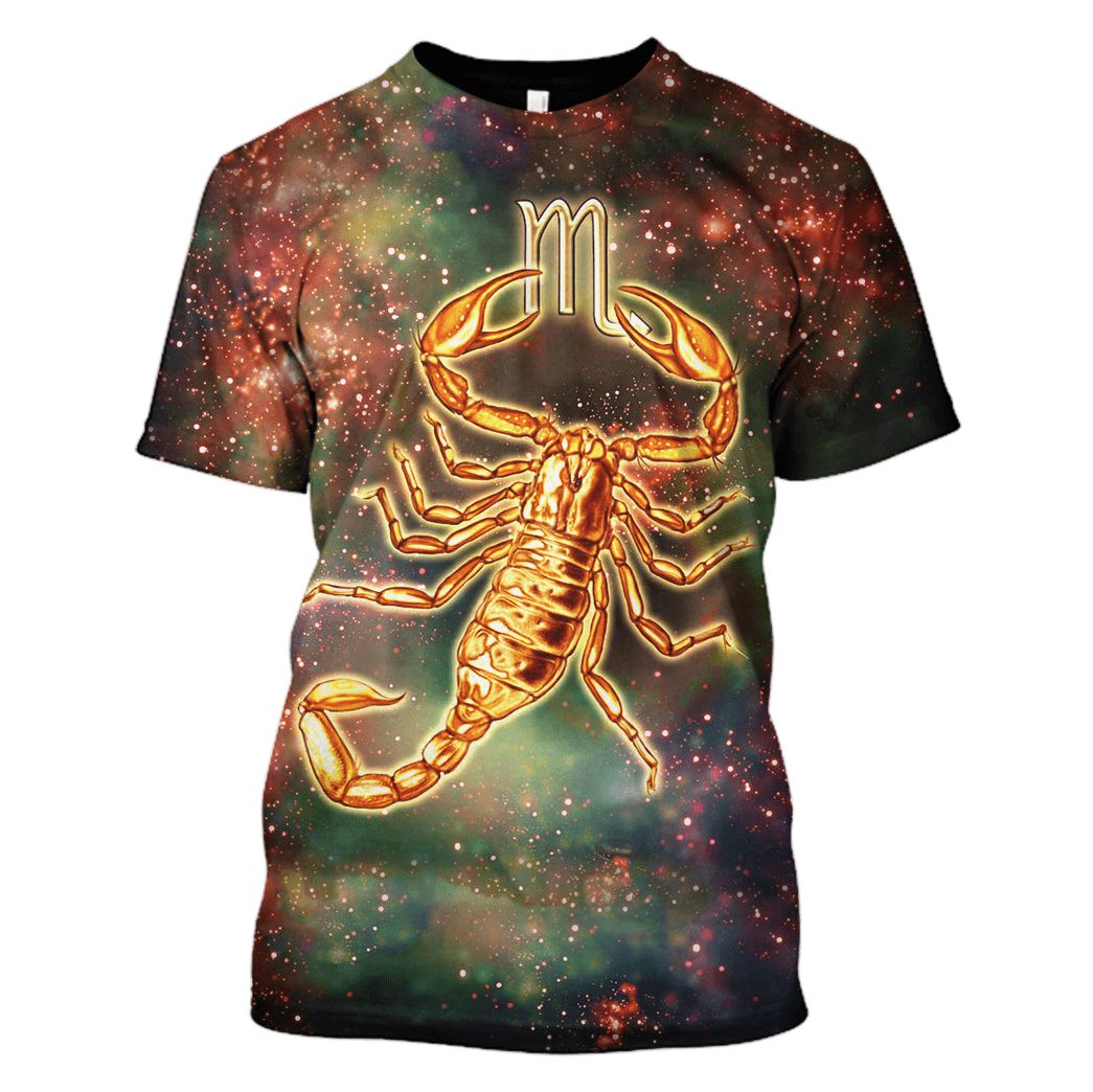 Zodiac Scorpius Hoodies - T-Shirts Apparel ZOD110117 3D Custom Fleece Hoodies T-Shirt S 