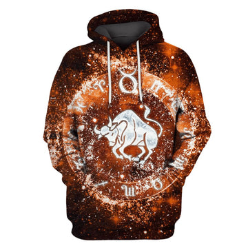 Gearhumans Zodiac Taurus Hoodies - T-Shirts Apparel